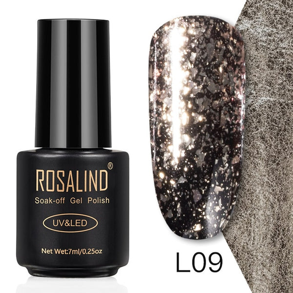 ROSALIND 7ML Nail Polish Gel Varnish Hybrid UV For Manicure Off Gellak White Prime Nail Art gel Extension nail polish
