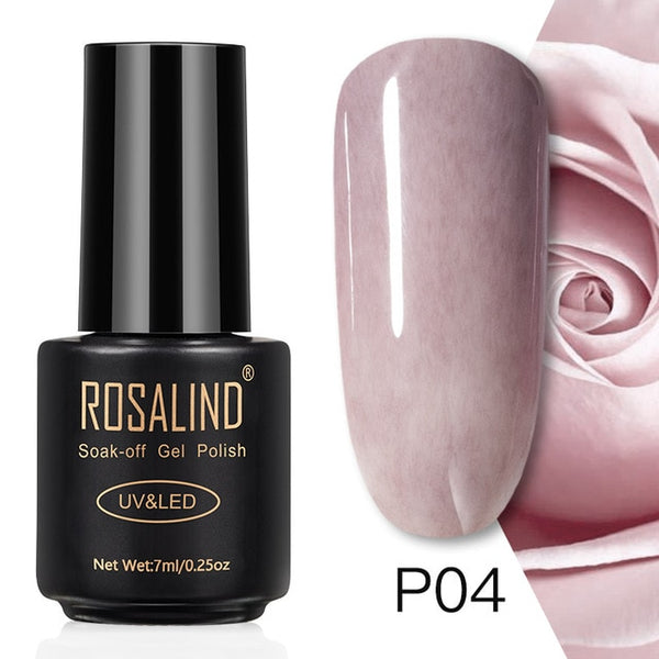 ROSALIND 7ML Nail Polish Gel Varnish Hybrid UV For Manicure Off Gellak White Prime Nail Art gel Extension nail polish