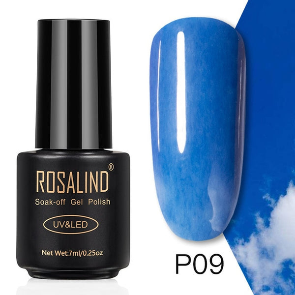 ROSALIND 7ML Nail Polish Gel Varnish Hybrid UV For Manicure Off Gellak White Prime Nail Art gel Extension nail polish