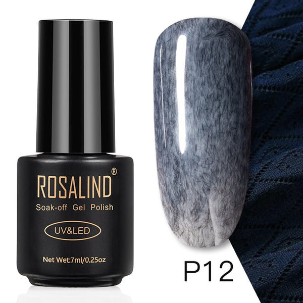 ROSALIND 7ML Nail Polish Gel Varnish Hybrid UV For Manicure Off Gellak White Prime Nail Art gel Extension nail polish