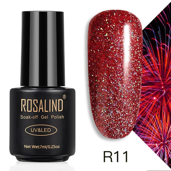 ROSALIND 7ML Nail Polish Gel Varnish Hybrid UV For Manicure Off Gellak White Prime Nail Art gel Extension nail polish