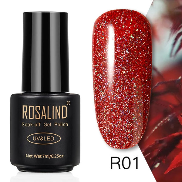 ROSALIND 7ML Nail Polish Gel Varnish Hybrid UV For Manicure Off Gellak White Prime Nail Art gel Extension nail polish