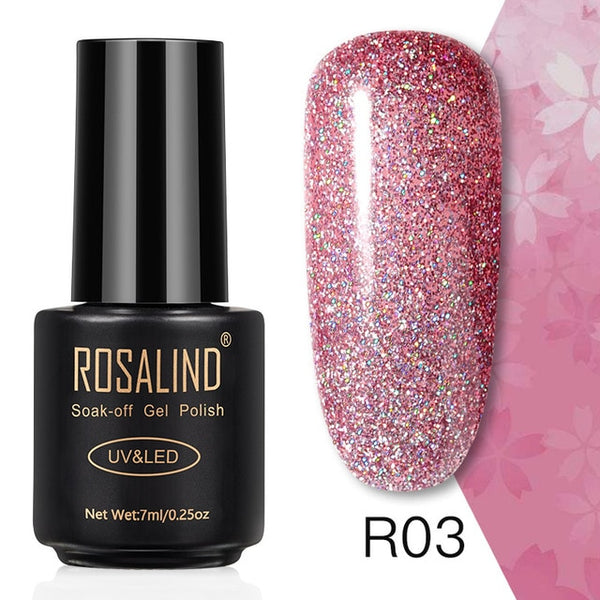 ROSALIND 7ML Nail Polish Gel Varnish Hybrid UV For Manicure Off Gellak White Prime Nail Art gel Extension nail polish