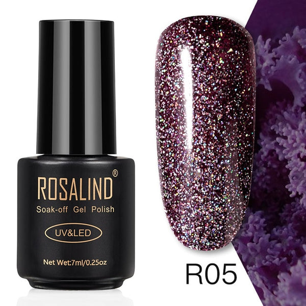 ROSALIND 7ML Nail Polish Gel Varnish Hybrid UV For Manicure Off Gellak White Prime Nail Art gel Extension nail polish