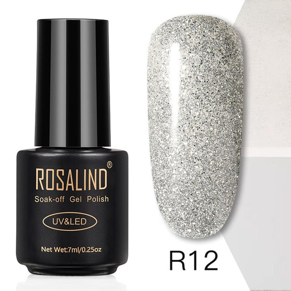 ROSALIND 7ML Nail Polish Gel Varnish Hybrid UV For Manicure Off Gellak White Prime Nail Art gel Extension nail polish