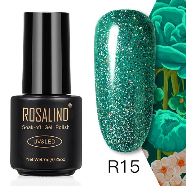 ROSALIND 7ML Nail Polish Gel Varnish Hybrid UV For Manicure Off Gellak White Prime Nail Art gel Extension nail polish