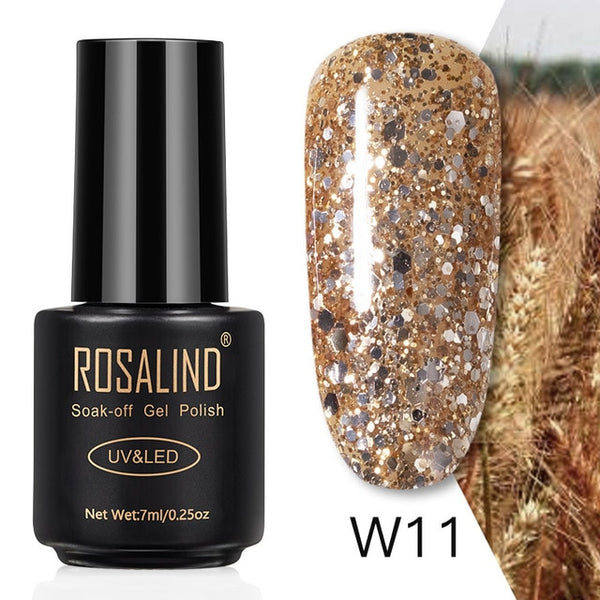 ROSALIND 7ML Nail Polish Gel Varnish Hybrid UV For Manicure Off Gellak White Prime Nail Art gel Extension nail polish