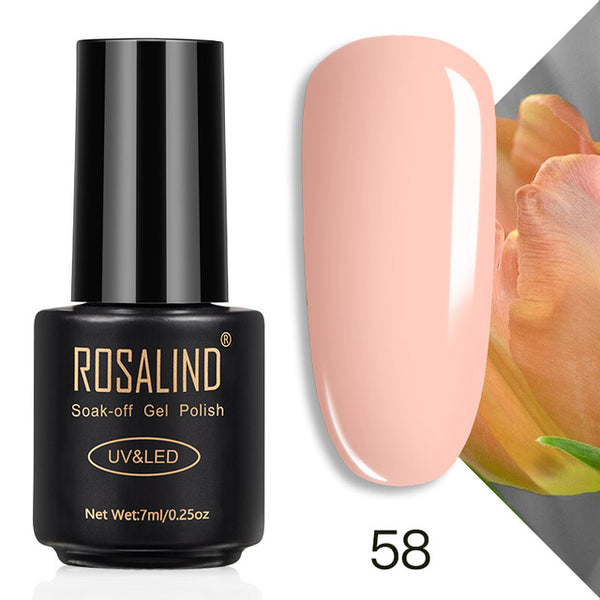 ROSALIND 7ML Nail Polish Gel Varnish Hybrid UV For Manicure Off Gellak White Prime Nail Art gel Extension nail polish