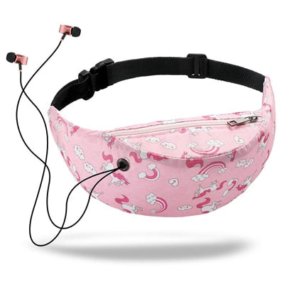 Women's Fashion Waist Packs Personalized Rock and Roll Color PU Leather Flashing Lattice Belt Bag Nerka Fanny Pack
