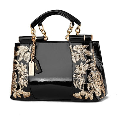 Nevenka Embroidery Women Bag Leather Purses and Handbags Luxury Shoulder Bags Female Bags for Women 2019