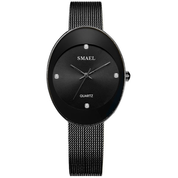SMAEL New Stainless Watch Quartz Watches Women Fashion casual Brand Luxury Ladies clock digital SL1880 Woman Watches Waterproof