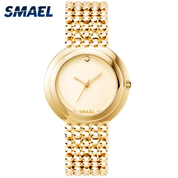 Waterproof Calendar QuartzWristwatches SMAEL Fashion Casual New Women Watches Elegant Rose Gold Clock 1885M Ladies Watch Digital