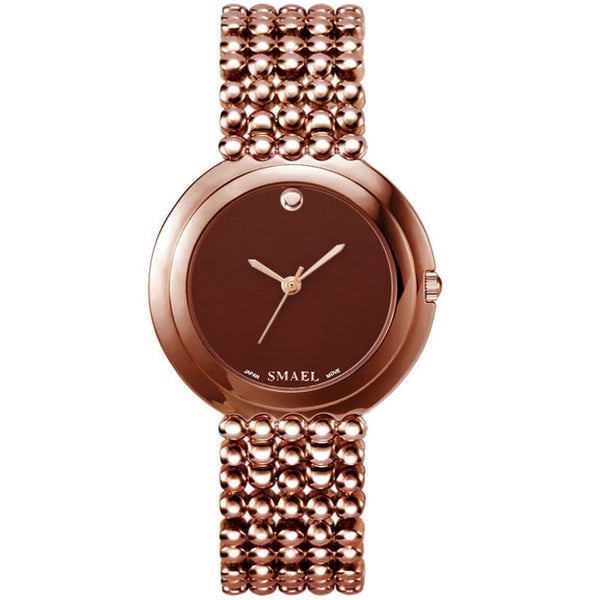 Waterproof Calendar QuartzWristwatches SMAEL Fashion Casual New Women Watches Elegant Rose Gold Clock 1885M Ladies Watch Digital
